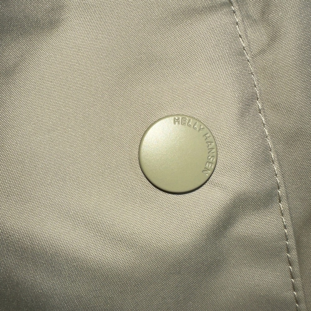Helly Hansen Welsey II Trench Coat Womens XL Light Beige Waterproof 53247-463 - Picture 3 of 16